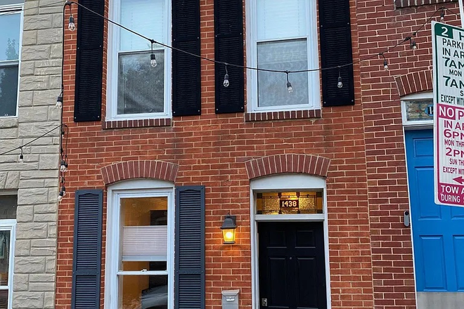 Front Door - Federal Hill Rowhome, near Riverside Park, beautiful rooftop deck