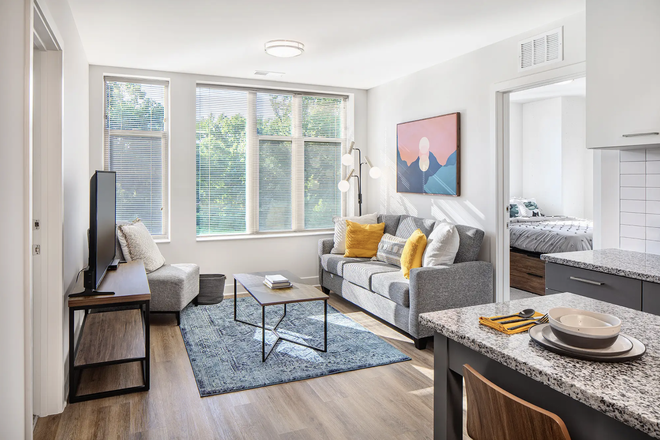 Living room - Tempo College Park Apartments (Re-let)