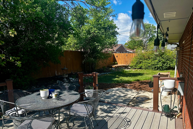 Back porch - 2 rooms available 7/1 in peaceful, dog-friendly home 7 min from DU with backyard and fireplace