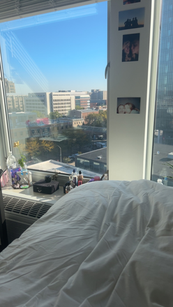Bedroom view during day - The Avery, right by the Cecil B. Moore station, utilities included Apartments