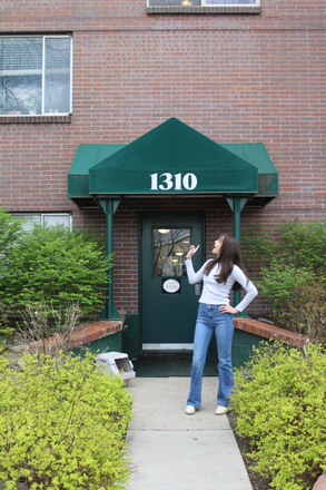 Building entrance - University Heights Apartments