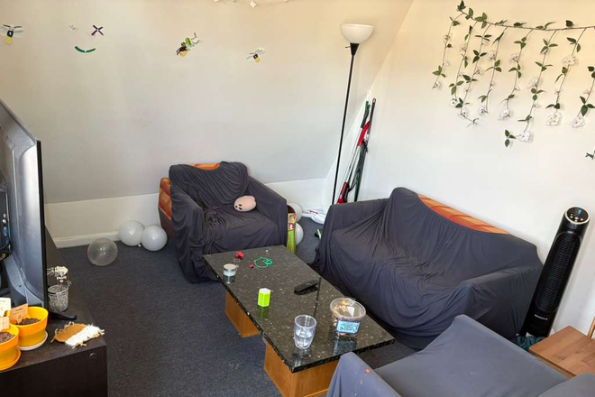 Living room - 2-Bedroom Apartment Near Foster Station & Campus