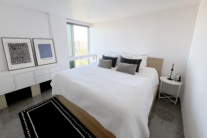 Bedroom - Wonderful Peabody Terrace Tower Apartment on Charles River with incredible views Cambridge