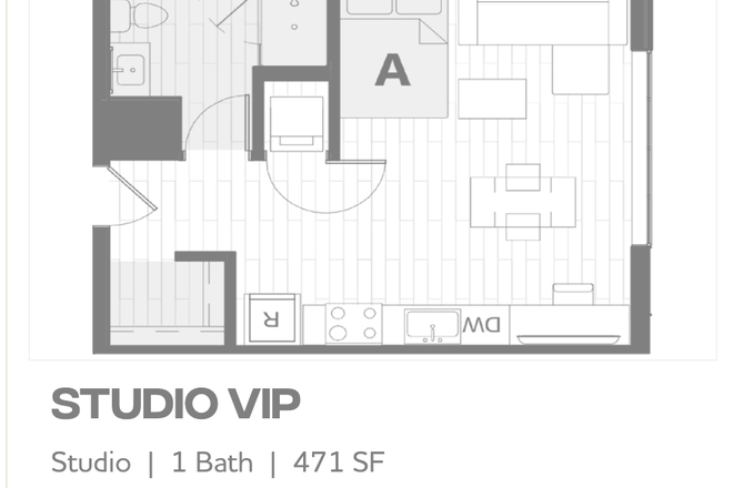 Studio VIP - Hub on 3rd Summer Studio Sublease