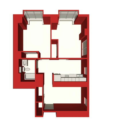 Floor plan of unit - Summer Sublet in Harvard Square with AC, Gym, Rooftop, and Patio! Apartments