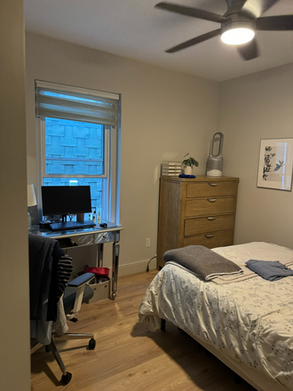 Bedroom - Beautifully Renovated Bedroom w/ In-Unit Laundry, Backyard, Deck; Near Fenway, Green/Orange