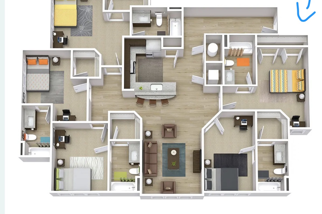 Floor Plan - The Indy Apartments