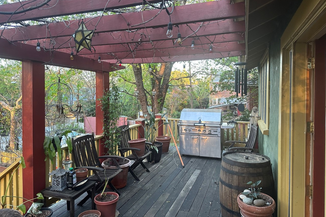 deck - Large Furnished Room in Brookland / Catholic University Area — $1,500 All Utilities Included House