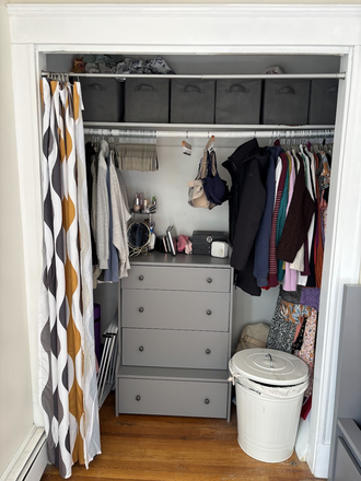 Bedroom #3 Closet - ROOM available June 1st 2026 Just a short walk to TUFTS and the Tufts Green Line Apartments