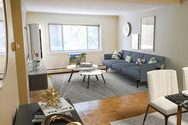 Living Room - Mid-Cambridge Modern 1 Bed. Near T. Parking! Includes Heat!