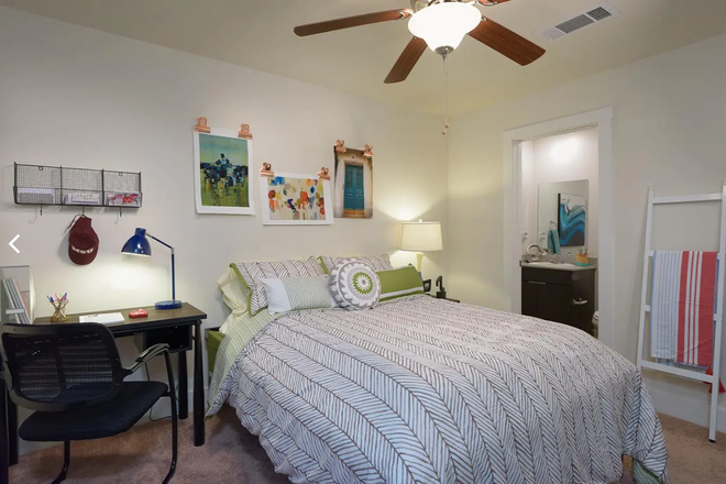 Bedroom - The Station, private bed and bath available for Fall 2026