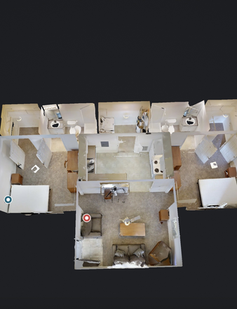 Virtual tour floorplan - University Highlands, 2bed/2bath female sublease