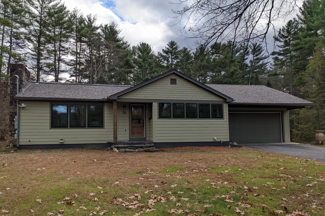 front with rain chain and rain barrel - Beautiful, newly remodeled home on 3 acres with pond and large barn