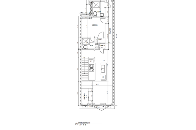 Apt C Top Level Floor Plan - Newly Renovated 2BR/2BA | Top 3rd Floor | Near Johns Hopkins Triplex