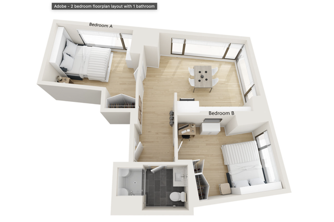 the entire floorplan - 7ink Apartments