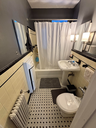 Bathroom - Furnished room for 3 months sublet June-August located in Cleveland Circle, Brighton, MA. Apartments