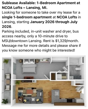 Entire unit layout - NCOA Lofts