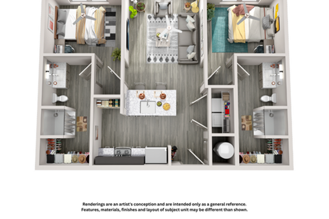 Unit floor plan - The Beacon Apartments