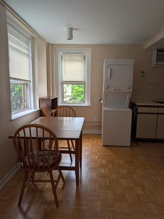 Simple table and chairs, washer/dryer - Simple studio apt. Indoor bicycle parking. Location to everything Philly has to offer.