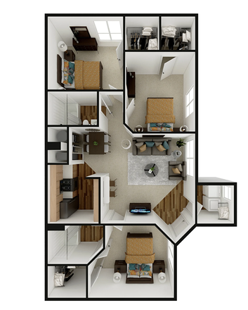 Floorplan - University Park Apartments