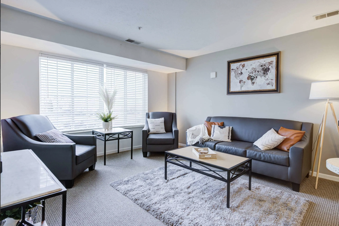 Living room - Campus Village Apartments
