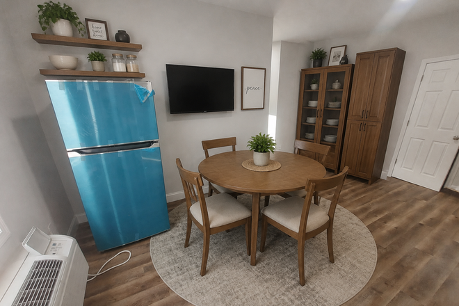 Kitchen virtually staged - Newly Renovated 3BR/1BA in Roxbury – Modern & Student-Friendly! 🎓✨ Apartments