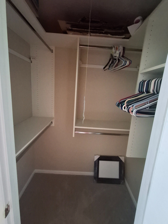 Bedroom walk in closet - 1BR, PRIVATE BATH in my condo. Kitchen access. Rent adjusted for time away from LU. $475/mo.