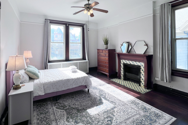 Bedroom 2 - NEWLY RENOVATED! Rooms for Rent 4 bed 2 Bath Near Ludlow Ave! Duplex