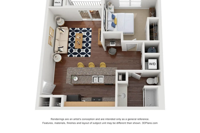 Floor Plan - 1BR Apartment – Smith’s Landing (Below Market Price!)
