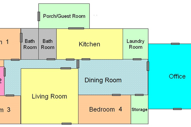 House Layout - House with office near Walmart