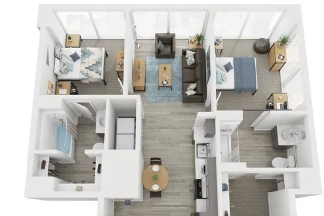 Floor Plan - Life Tower Apartments