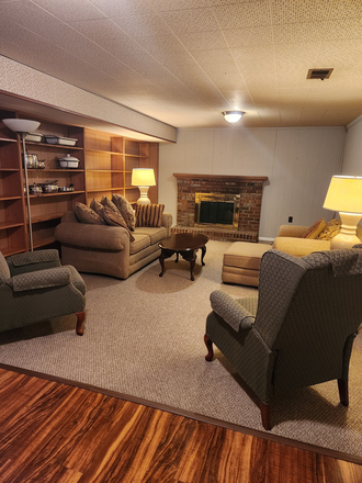 Living Room - Basement apartment close to campus