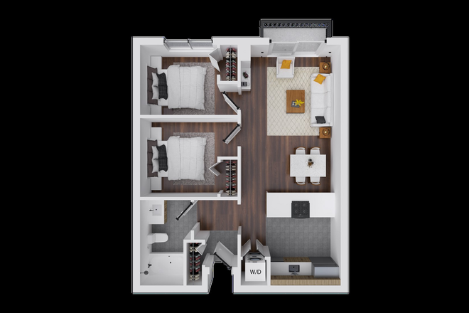 Floorplan - 2 Bedroom Sublease for Spring Semester Apartments
