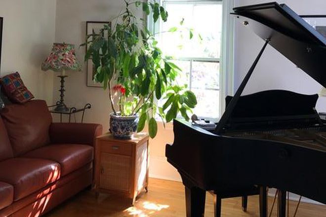 LIVING ROOM WITH PIANO - House in Newton