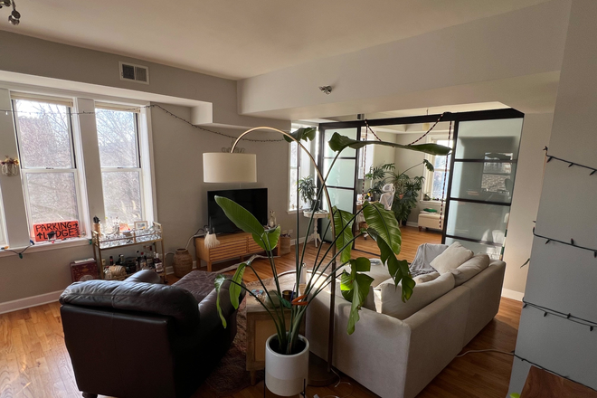 Spacious main living area – beautiful lighting with windows on all 3 sides (viewed from kitchen) - Spacious Sun-Filled 💎 HIDDEN GEM 💎  – Fully Furnished Summer Sublet