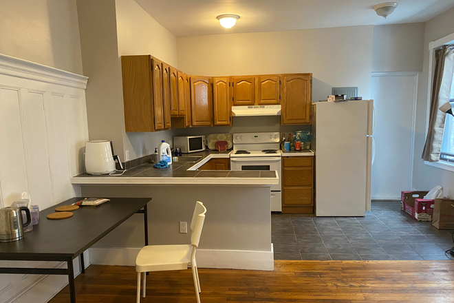 OPEN CONCEPT Living Room/Kitchen - 1066 Commonwealth Ave - BIGGEST apartments near AGGANIS ARENA, SPACIOUS Bedrooms