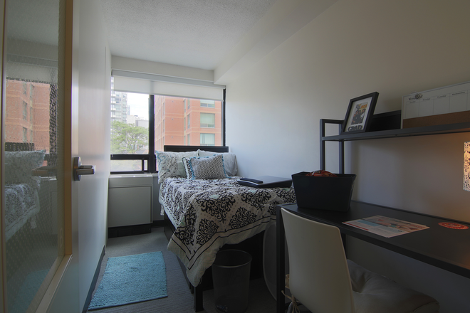 Bedroom - 1 Furnished Bedroom Downtown near campus - Parkside Student Residence Apartments