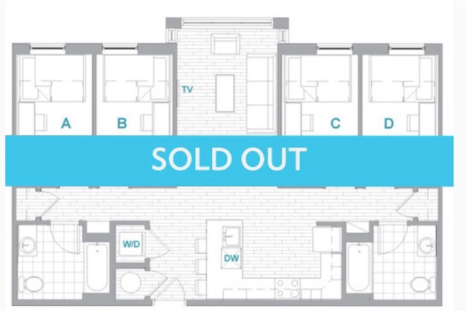 Floor plan. - Landmark Apartments
