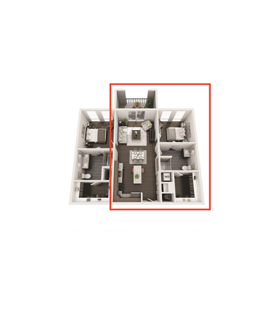 Floorplan - March 2026 – Furnished 1BR/1BA in 2B2B. Roommate rarely home. Splits time between NYC and Nashville
