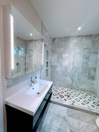 lighted vanity - Easy access to Emory and Georgia State--Utilities included--Fully furnished Apartments