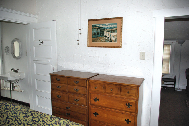  - 3 room fully furnished 3rd floor apt in owner-occupied home, heat & hot water supplied