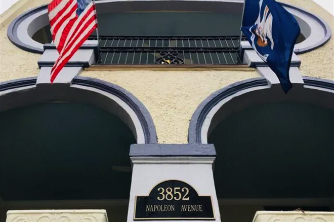 Outside close up - GORGEOUS home sits at head of Napoleon & Fontainebleau.