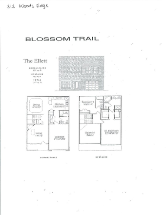  - 2 Bedroom, 2.5 Bath Townhouse
