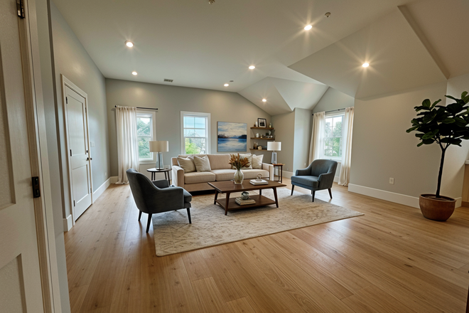 living room - *NO BROKERS FEE!* NEW RENO! 2 Bed / 1 Bath w/ LAUNDRY IN UNIT! Near HBS Avail. 9/1/26! Apartments