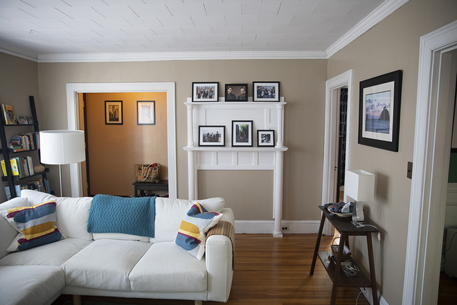 Living Room - East Arlington Apartment-a mile from Davis Sq