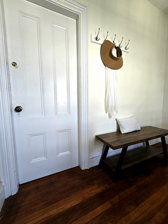 Front door in - Sunny Top-Floor 2-Bedroom Condo in Avon Hill, Cambridge 02138