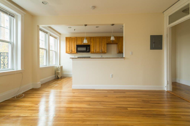 visit hubrealtyproperties.com - Exceptional studio with new kitchen, and heat included in the rent