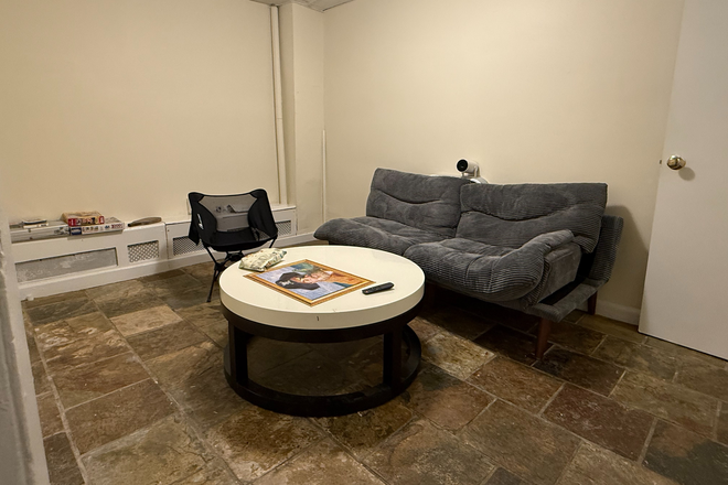 living room - Affordable basement apartment in Fenway for 9/1 - NO FEE!
