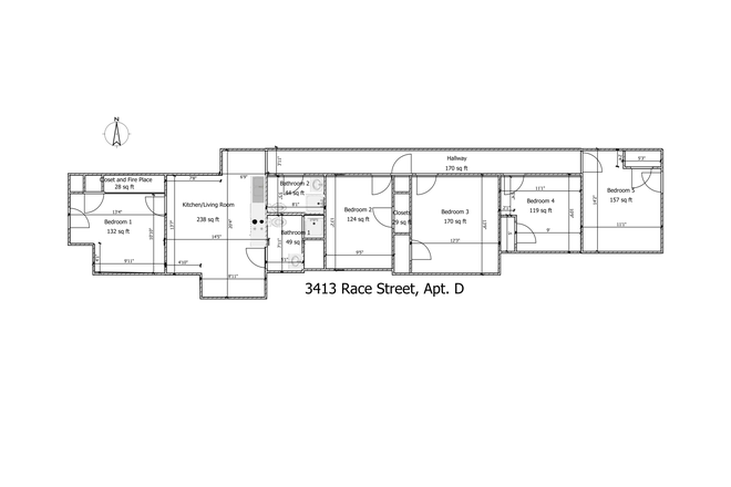Floor Plan - Lerner Courts Apartments