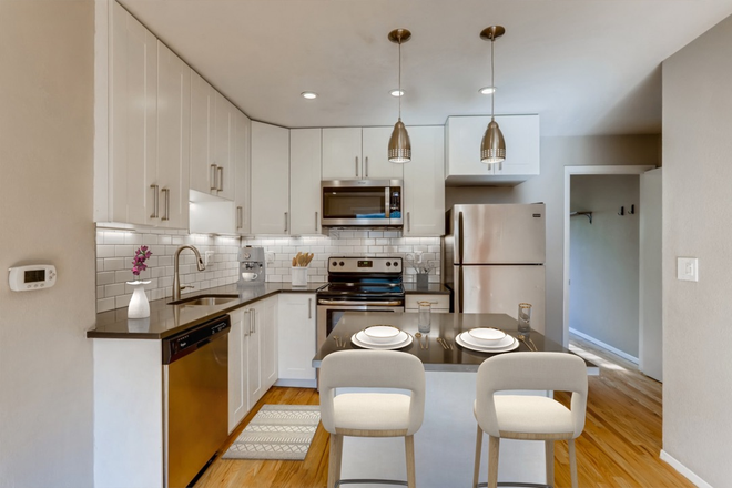 Modern Stainless Kitchen + Stone countertops - AUGUST 1BR in 4BR 2BA MODERN CAMPUS + DOWNTOWN ~PETS Negotiable! Townhome